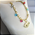 Pulseira Olho Grego Com Zircônias Coloridas Banhado Em Ouro 18k - Imagem 4