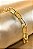 Pulseira De Elos Intercalados Grandes Banhados A Ouro 18k - Imagem 2