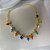 Pulseira Infantil De Pedrinhas Coloridas Banhado A Ouro 18k - Imagem 4