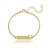 Pulseira Chapada Com Nome Gravado Folheado Em Ouro 18k - Imagem 1