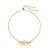 Pulseira Com Nome Gravado E Fecho De Gravata Folheado Em Ouro 18k - Imagem 1