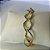 Pulseira Elo Losango Com Fecho Boia Banhado Em Ouro 18k - Imagem 4