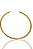 Choker Circular Aro Tubo Banhado Em Ouro 18k - Imagem 2