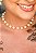 Choker De Pérolas Grandes Banhado Em Ouro 18k - Imagem 1