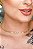 Choker De Corrente Chapada Com Zircônias Ao Centro Banhado Em Ouro 18k - Imagem 1