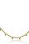 Choker Corrente Com Bolinha Lisa Banhado Em Ouro 18k - Imagem 3
