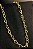 Choker Com Coração Vazado Pequeno Interligado Banhado Em Ouro 18k - Imagem 2