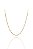Choker Com Coração Vazado Pequeno Interligado Banhado Em Ouro 18k - Imagem 3