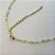 Choker Com Coração Vazado Pequeno Interligado Banhado Em Ouro 18k - Imagem 7