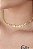 Choker Com Folhas Banhado Em Ouro 18k - Imagem 1