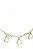 Choker Com Corações Banhado Em Ouro 18k - Imagem 3