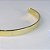 Bracelete Liso Largo Banhado Em Ouro 18k - Imagem 6