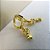 Brinco Argolinha Com Chave Banhado Em Ouro 18k - Imagem 6