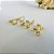Trio De Brincos Quadrados Banhado Em Ouro 18k - Imagem 6