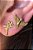 Brinco Duo Com Brincos Religiosos Banhado Em Ouro 18k - Imagem 1