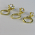 Trio Argolinha Estrelinha De Zircônia Banhado Em Ouro 18k - Imagem 4