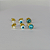 Trio De Olho Grego Banhado Em Ouro 18k - Imagem 3