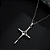 Pingente Prateado Crucifixo - Imagem 1