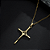 Pingente Dourado Crucifixo - Imagem 3