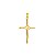 Pingente Dourado Crucifixo - Imagem 1