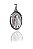 Pingente Nossa Senhora Aparecida Oval Aço Inox - Imagem 2