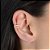 Piercing Dourado de Pressão com 14 Pedras de Zircônia - Imagem 1