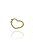 Piercing Fake Forma De Coração Banhado Em Ouro 18k - Imagem 3
