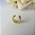 Piercing Fake Duas Tiras Lisa E Outra Com Zircônias Banhado Em Ouro 18k - Imagem 5