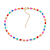 Chocker Dourada Colorida com Extensor - Imagem 1