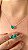 CONJUNTO CORAÇÃO ZIRCÔNIA VERDE - Imagem 1