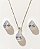 CONJUNTO GOTA ZIRCÔNIA FOLHEADA PRATA 925 - Imagem 1