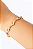 PULSEIRA FOLHEADA A OURO 18K COM ZIRCÔNIA - Imagem 1
