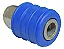 Kit 2 Engate Rápido Compressor de Ar 1/4 Fêmea Npt Azul - Imagem 2