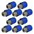 Kit 10 Engate Rápido Compressor Ar 1/4 Fêmea Npt Azul - Imagem 1