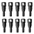 Kit Com 10 Conector Quick Engate Rápido 5/16 X 5/16 QC-001 - Imagem 1