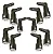 Kit com 10 Conectores Bartolomeu Engate Rápido 5/16 x 5/16 90° - QC003 - Imagem 1