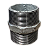 Adaptador Macho Fixo em Ferro Galvanizado 2" NPT - 2 Unidades - Imagem 2