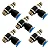 Kit 5 Conexões Pneumáticas Reguladoras 6mm 1/8 BSP - Imagem 1