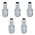 Kit 05 Espigão Fixo Macho Npt Rosca X Escama 3/8'' X 3/8'' - Imagem 1
