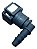 Conector Engate Rápido Quick 5/16 X 5/16 90 Graus Universal - Imagem 1