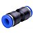 10 Peças União Emenda Reta Pu 4mm Pneumática Engate Rápido - Imagem 2
