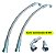 Kit 2 Mangueira Aeroquip Inox Prensada Óleo Turbina 8an 80cm - Imagem 2