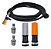 Kit Mangueira Lavadora Alta Pressão + Esguicho + Pino Engate Preto - Imagem 1