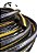 Mangueira Pvc Flexivel Para Compressor 1/4 400 Psi 50 Metros Preto Com Faixas Amarela - Imagem 4