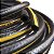 Mangueira Pvc Flexivel Para Compressor 1/4 400 Psi 50 Metros Preto Com Faixas Amarela - Imagem 1