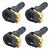 4 Conectores Reto Plug Engate Rápido Gm 3/8 X 3/8 - Imagem 1