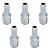 Kit 05 Und Espigão Fixo Macho Npt  3/8''x 1/4'' - Imagem 1