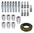 Kit Mangueira De Ar Compressor Espigão Engate Rápido E Pinos - Imagem 1