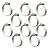 Kit 10 Abraçadeiras Flexil Carbono Suprens 57-76mm Fita 14mm Inox - Imagem 1