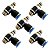 Kit 5 Conexão Pneumática Reguladora De Fluxo 4mmx 1/8 Bsp - Imagem 1